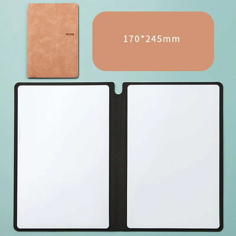 A5 Reusable Whiteboard Notebook Book With Free Whiteboard Pen Erasing Cloth Weekly Planner Portable Notebooks