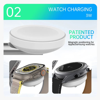 QI2 3 in 1 Magnetic Wireless Chargers For iPhone 16 15 14 13 12 Fast Charging Station For Apple Watch Airpods 2 3 4 stand