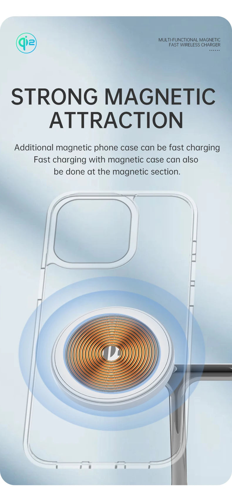 QI2 3 in 1 Magnetic Wireless Chargers For iPhone 16 15 14 13 12 Fast Charging Station For Apple Watch Airpods 2 3 4 stand