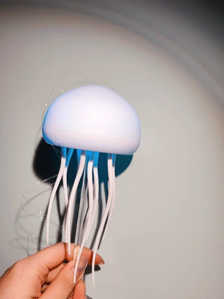 Voice Control Sensor Jellyfish Night Light Children Birthday Gift Floating Bedroom Desktop Ornament Colorful Atmosphere Light