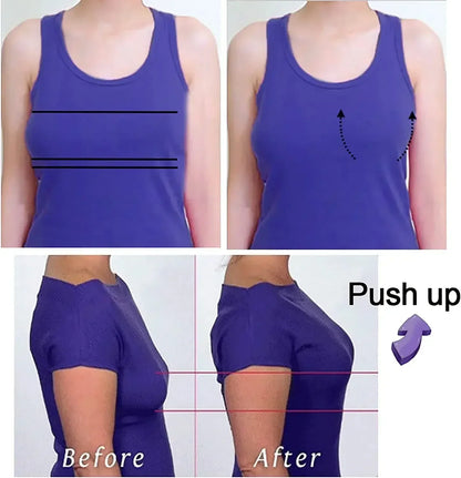 4PCS Women Lift Up Invisible Reusable Self Adhesive Silicone Breast Lift Tape Nipple Cover Chest Paste Push Up Party Dress Bras