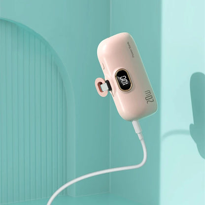 Xiaomi 30000mAh Mini Portable Power Bank Capsule Mobile Power Supply Emergency External Battery Fast Charger For Type-c iPhone
