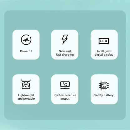 Xiaomi 30000mAh Mini Portable Power Bank Capsule Mobile Power Supply Emergency External Battery Fast Charger For Type-c iPhone