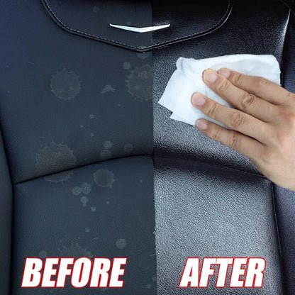 Leather Cleaning Wet Wipes coating 80pcs/pack Car Interior Leather Care Stain Removal Tools Brightening Coating Film Wet Wipes