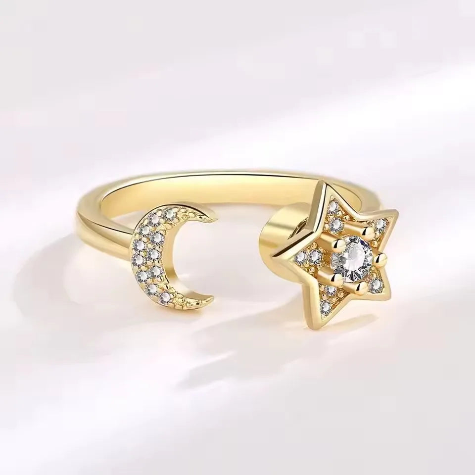 Sam Panda 925 Sterling Silver Sunflower Diamond Zircon Rotatable Ring For Women Gift Relieve Stress Ring Jewelry Wholesale
