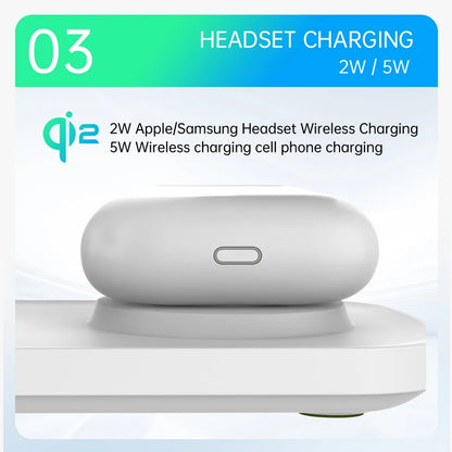 QI2 3 in 1 Magnetic Wireless Chargers For iPhone 16 15 14 13 12 Fast Charging Station For Apple Watch Airpods 2 3 4 stand