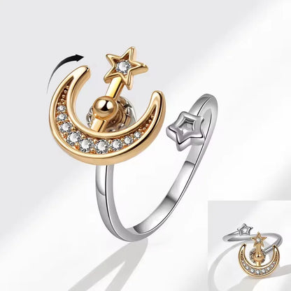 Sam Panda 925 Sterling Silver Sunflower Diamond Zircon Rotatable Ring For Women Gift Relieve Stress Ring Jewelry Wholesale