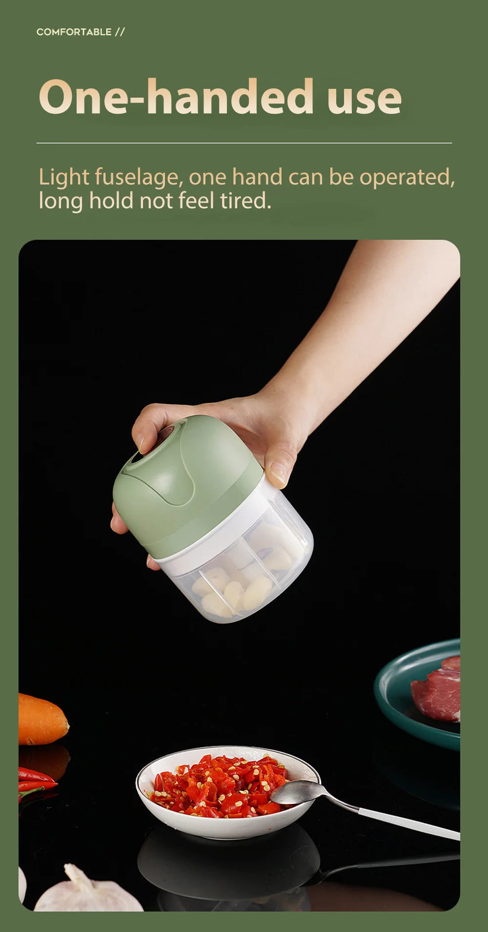 Mini USB Wireless Electric Garlic Masher 100/250ml Press Mincer Vegetable Chili Meat Grinder Food Chopper Kitchen Accessories
