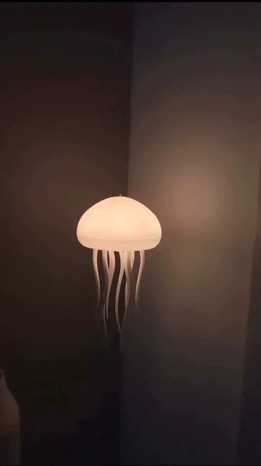 Voice Control Sensor Jellyfish Night Light Children Birthday Gift Floating Bedroom Desktop Ornament Colorful Atmosphere Light