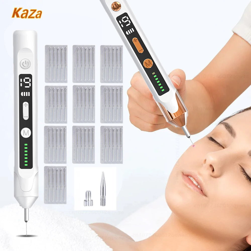 Laser Plasma Pen for Skin Tag Remover Freckle Black Dot Eliminator Papilloma  Mole Pimples Wart Tattoo Removal Plasma Pen