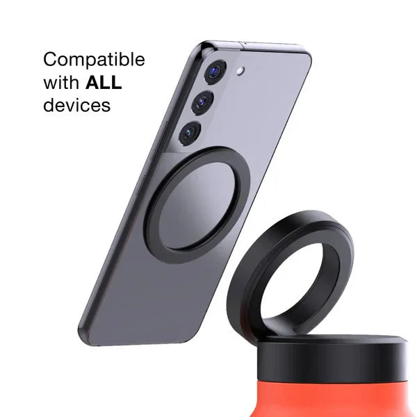 24oz Insulated Magsafe Water Bottle Stainless Steel Double Wall Sport Magnetic Water Bottle with Phone Holder
