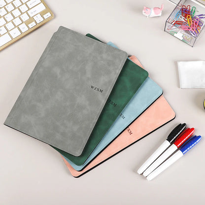 A5 Reusable Whiteboard Notebook Book With Free Whiteboard Pen Erasing Cloth Weekly Planner Portable Notebooks