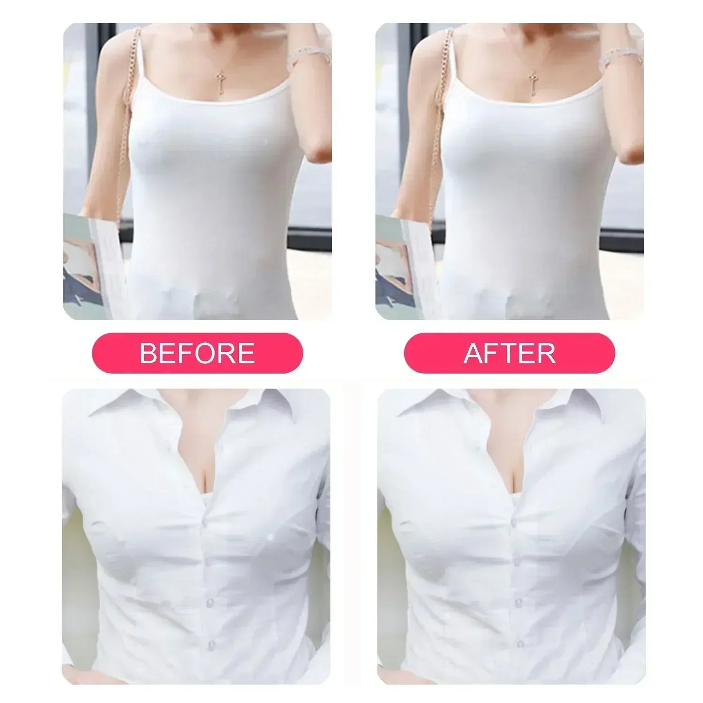 4PCS Women Lift Up Invisible Reusable Self Adhesive Silicone Breast Lift Tape Nipple Cover Chest Paste Push Up Party Dress Bras