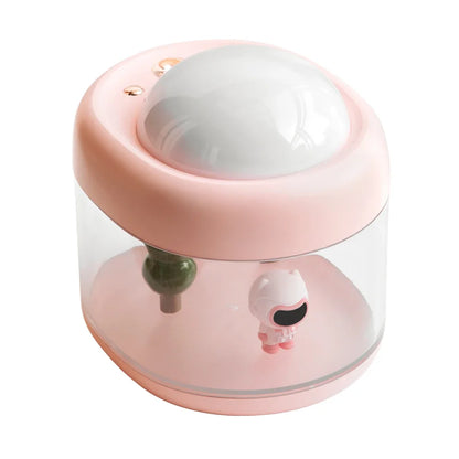 Portbale Projection Lamp Wireless Air Humidifier 2000mAh Battery USB Rechargeable Projector Umidificador Aroma Humidificador