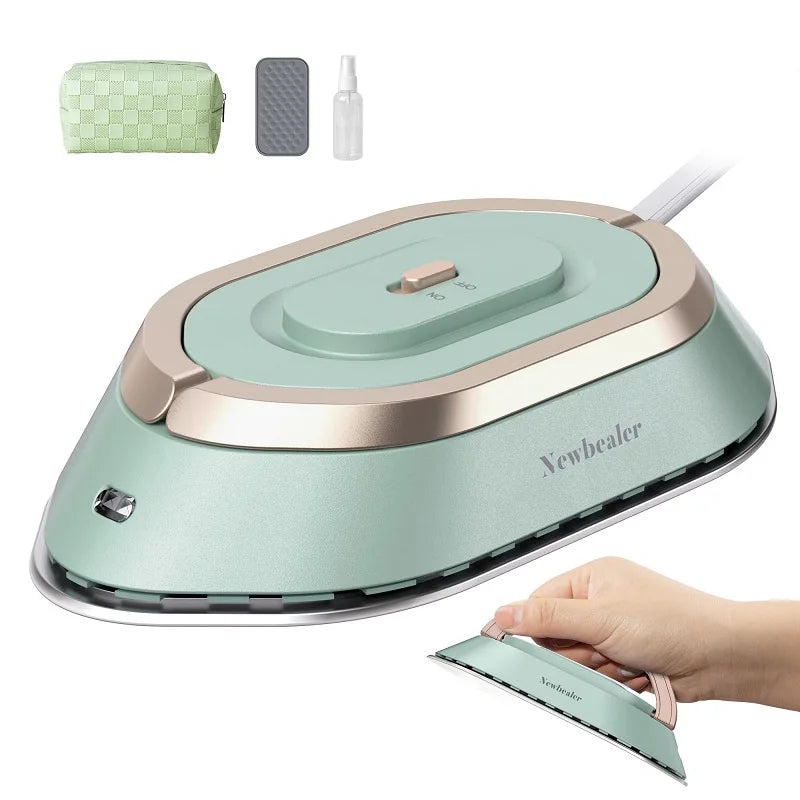Electric iron, portable electric iron. 300W.Dry ironing, ceramic base plate, anti sticking, travel iron，Easy to store
