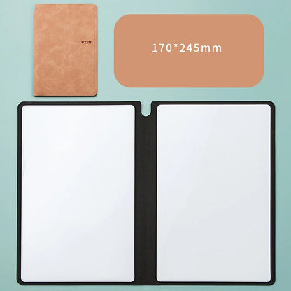 A5 Reusable Whiteboard Notebook Book With Free Whiteboard Pen Erasing Cloth Weekly Planner Portable Notebooks