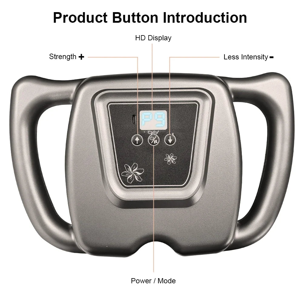 16 Heads Muscle Massage Gun, Full Body Massager 9 Modes & 99 Levels, Deep Tissue Percussion Massager Quiet Muscle Massage Gun
