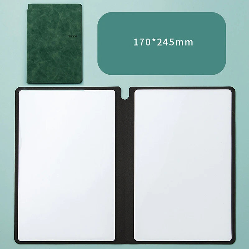 A5 Reusable Whiteboard Notebook Book With Free Whiteboard Pen Erasing Cloth Weekly Planner Portable Notebooks