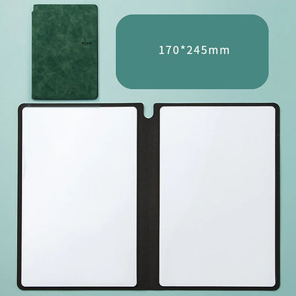 A5 Reusable Whiteboard Notebook Book With Free Whiteboard Pen Erasing Cloth Weekly Planner Portable Notebooks