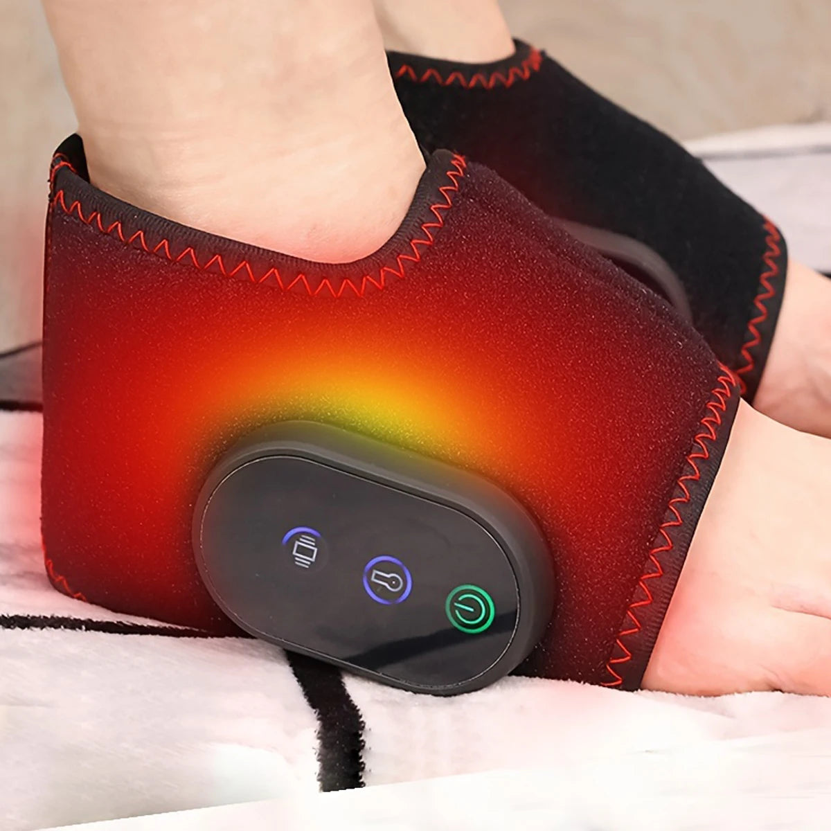 Rechargeable ankle massager, easy to operate, convenient to use, intelligent timing, vibration temperature sensing, giving gifts