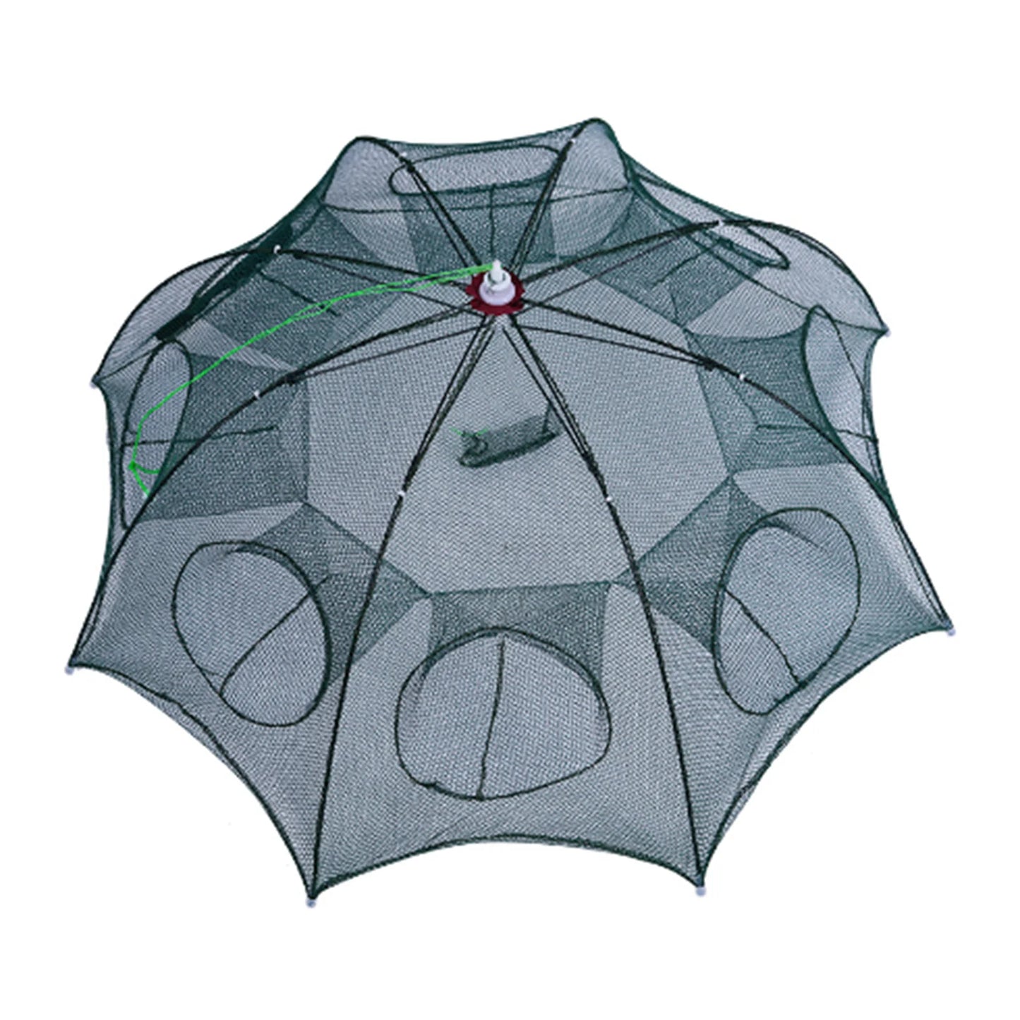Foldable Umbrella-Shape Fish Trap Outdoor Automatic Trap Shrimp Carp Catcher Cages Mesh Nets Fishing Gear Fishing Accessories