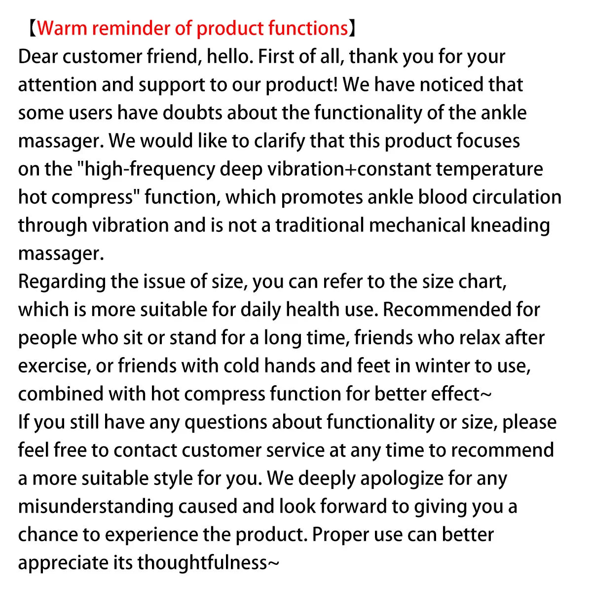 Rechargeable ankle massager, easy to operate, convenient to use, intelligent timing, vibration temperature sensing, giving gifts