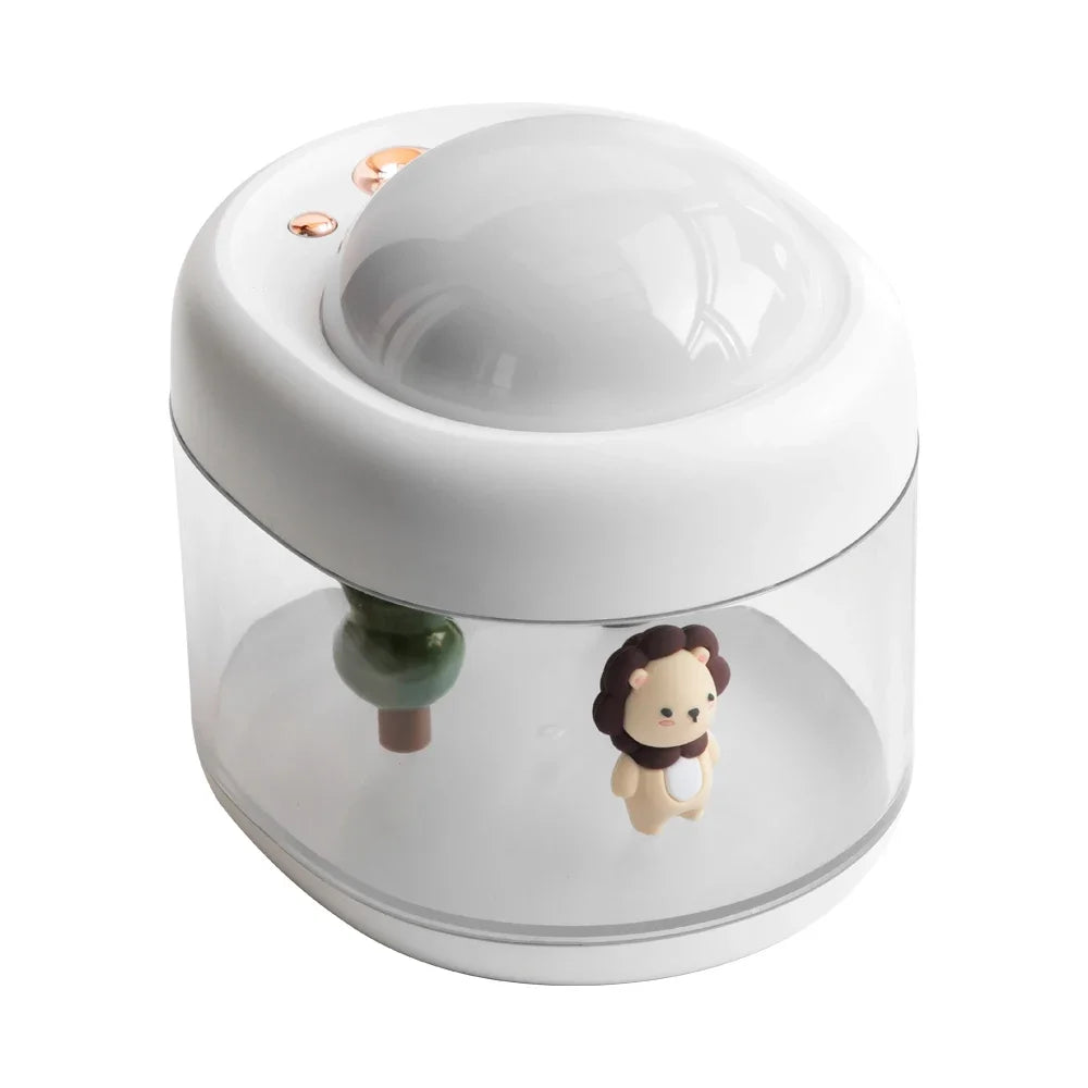 Portbale Projection Lamp Wireless Air Humidifier 2000mAh Battery USB Rechargeable Projector Umidificador Aroma Humidificador