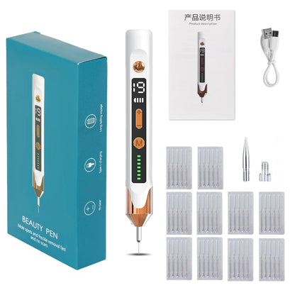 Laser Plasma Pen for Skin Tag Remover Freckle Black Dot Eliminator Papilloma  Mole Pimples Wart Tattoo Removal Plasma Pen