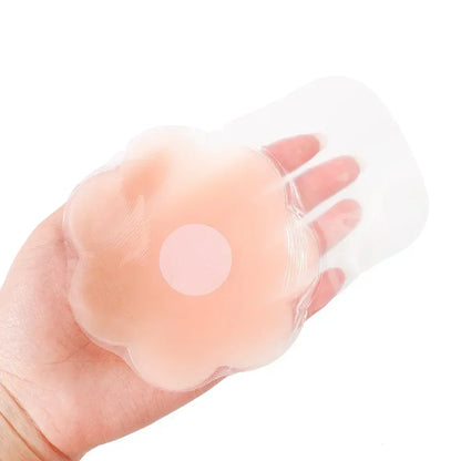4PCS Women Lift Up Invisible Reusable Self Adhesive Silicone Breast Lift Tape Nipple Cover Chest Paste Push Up Party Dress Bras