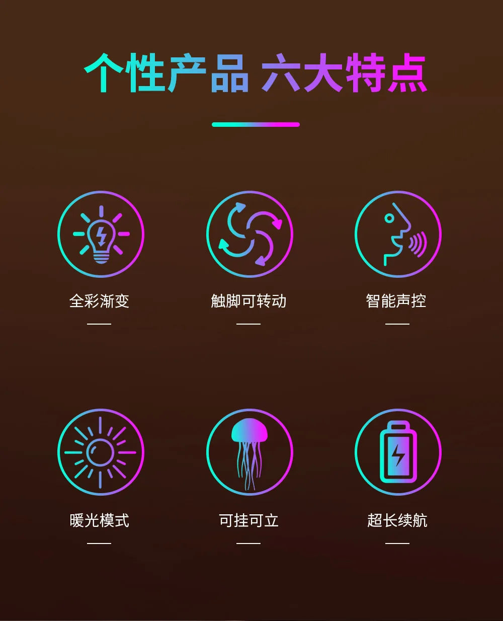Voice Control Sensor Jellyfish Night Light Children Birthday Gift Floating Bedroom Desktop Ornament Colorful Atmosphere Light
