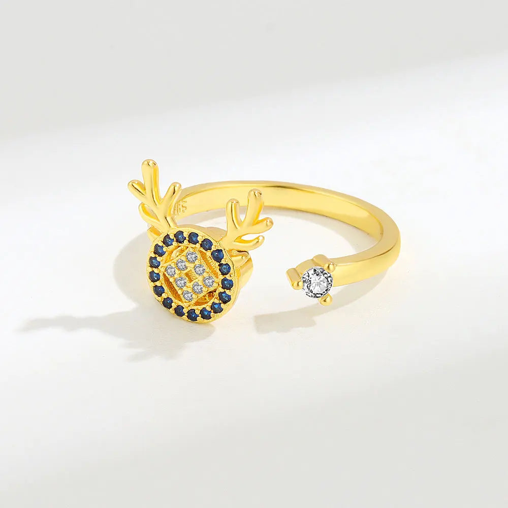 Sam Panda 925 Sterling Silver Sunflower Diamond Zircon Rotatable Ring For Women Gift Relieve Stress Ring Jewelry Wholesale